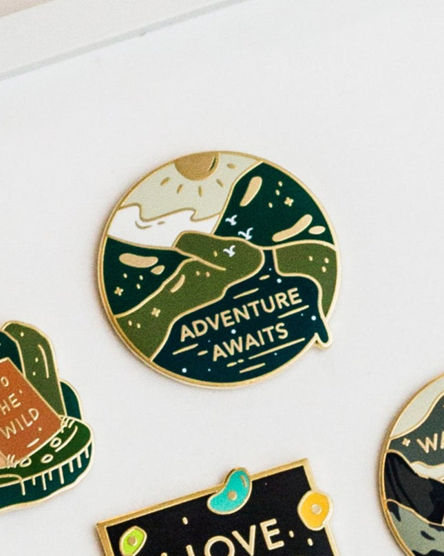 Adventure Awaits Enamel Pin