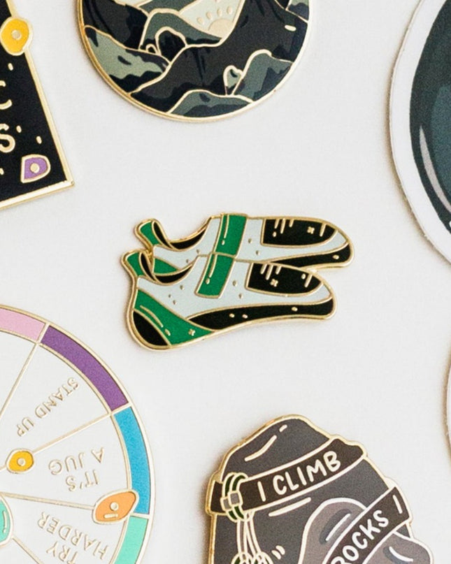 Climbing Shoes Enamel Pin