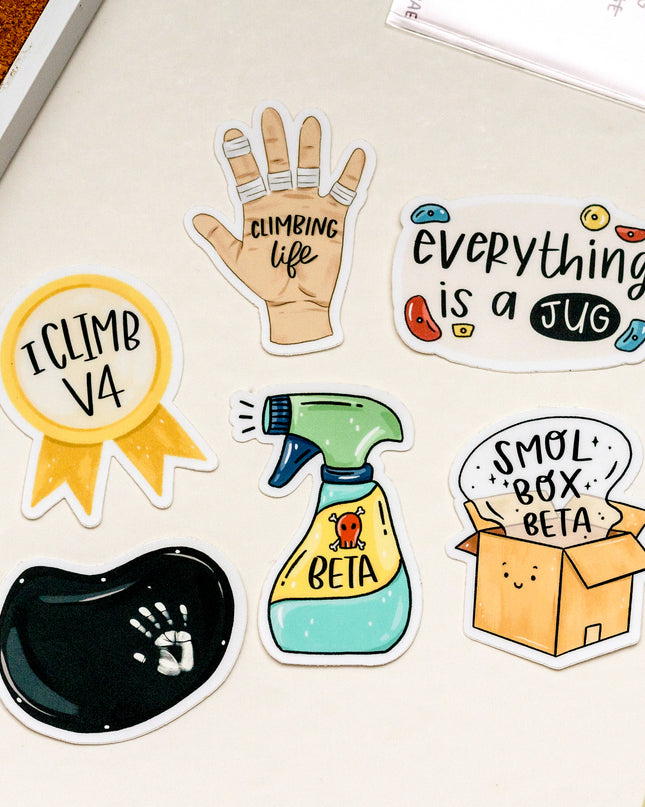 Climbing life Matte Vinyl Sticker