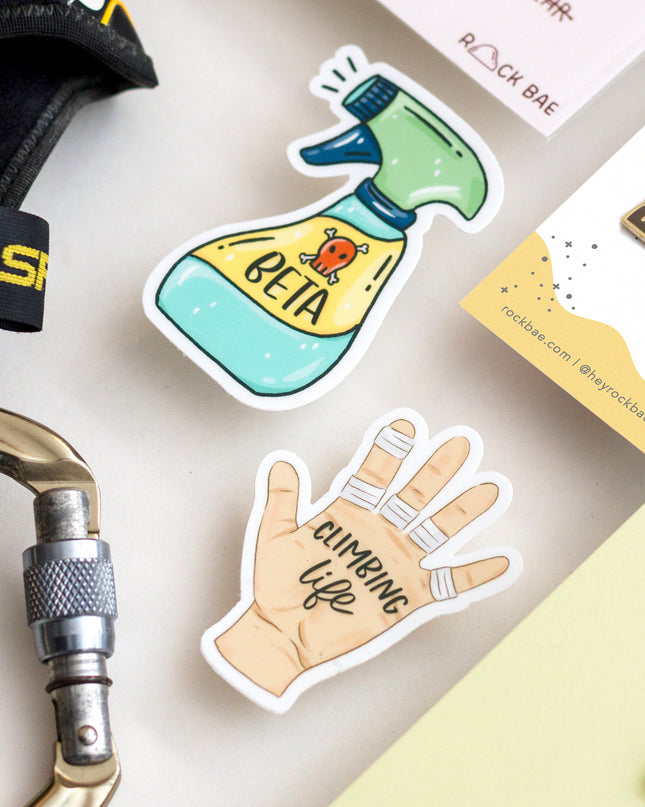 Climbing life Matte Vinyl Sticker