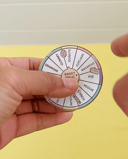 Sweet Treat Picker Spinning Enamel Pin