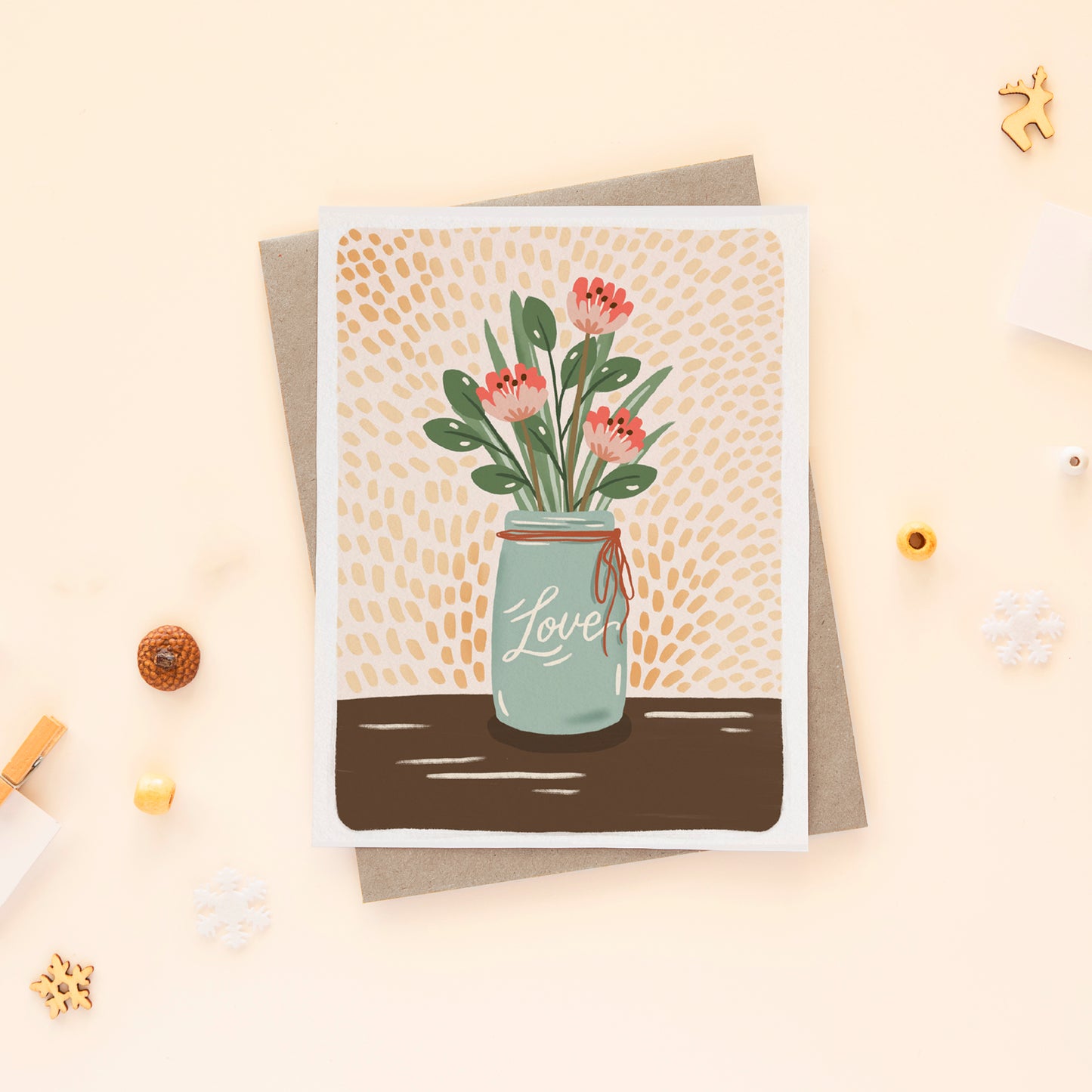Love Jar of Flowers