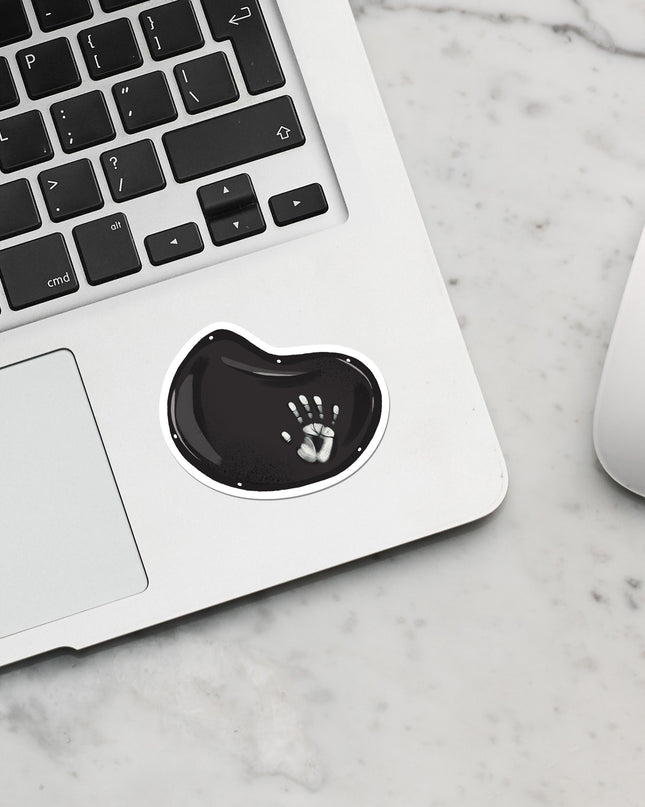Handprint Boulder Matte Vinyl Sticker