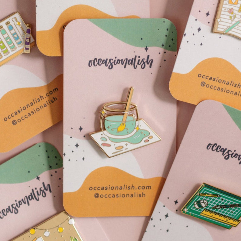 Paint Water Enamel Pin