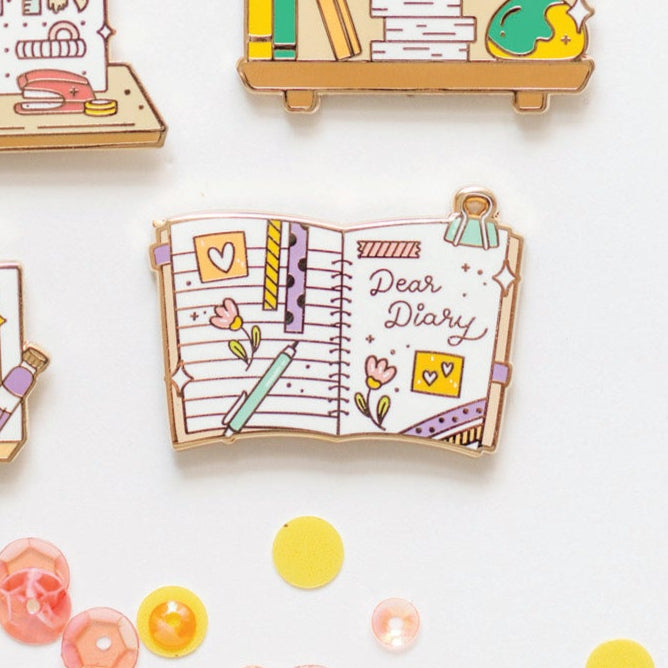 Dear Diary Enamel Pin