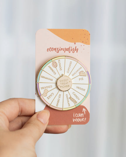 Sweet Treat Picker Spinning Enamel Pin