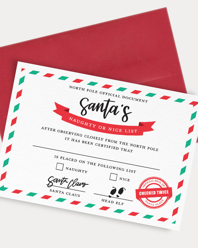 Santa's Naughty or Nice List