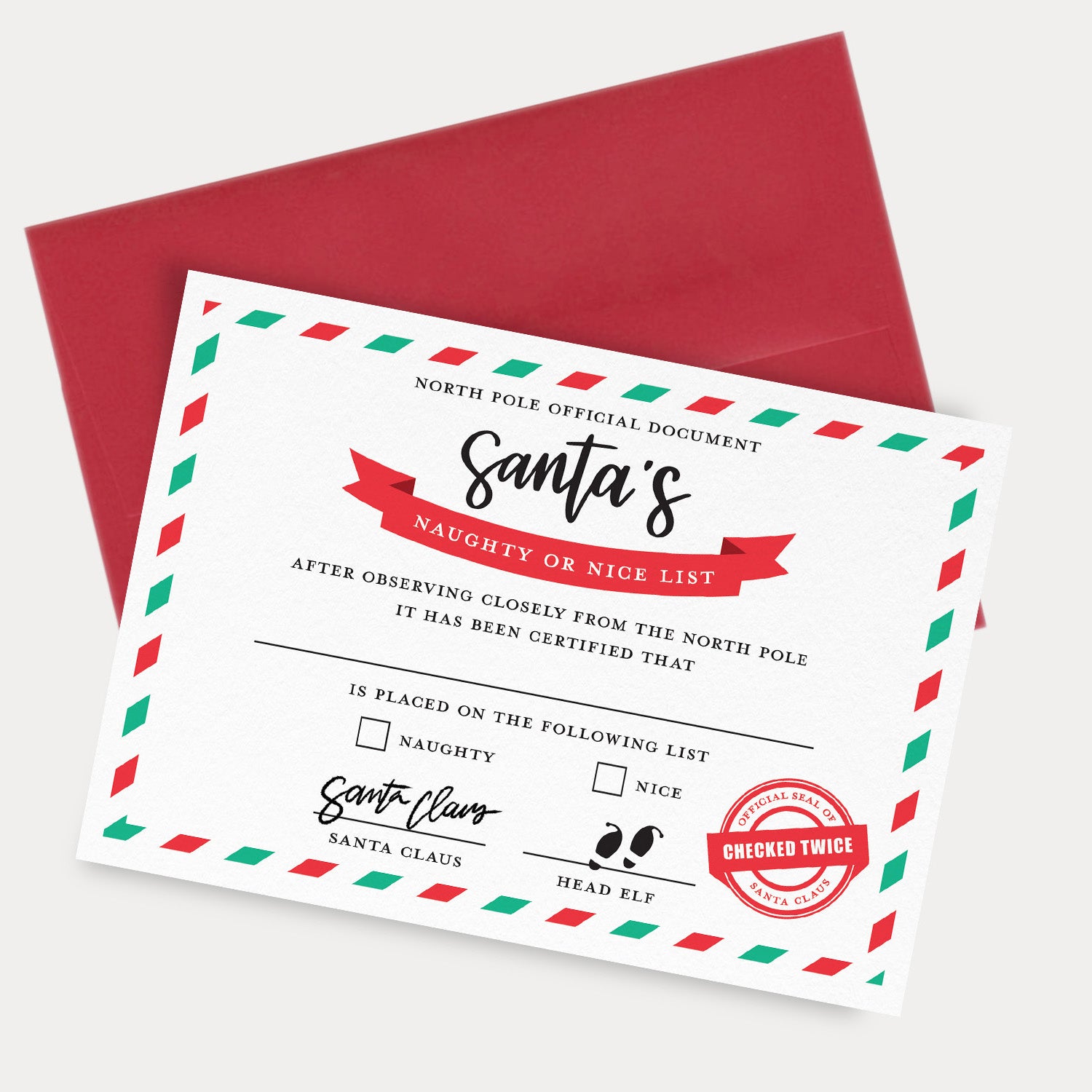 Naughty Or Nice List Template Naughty Or Nice List Template