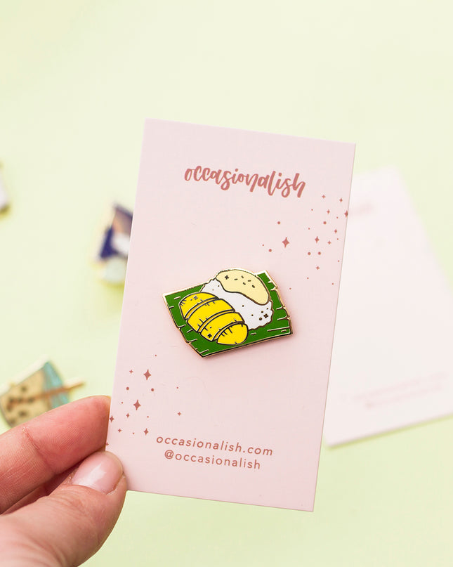 Mango Sticky Rice Enamel Pin