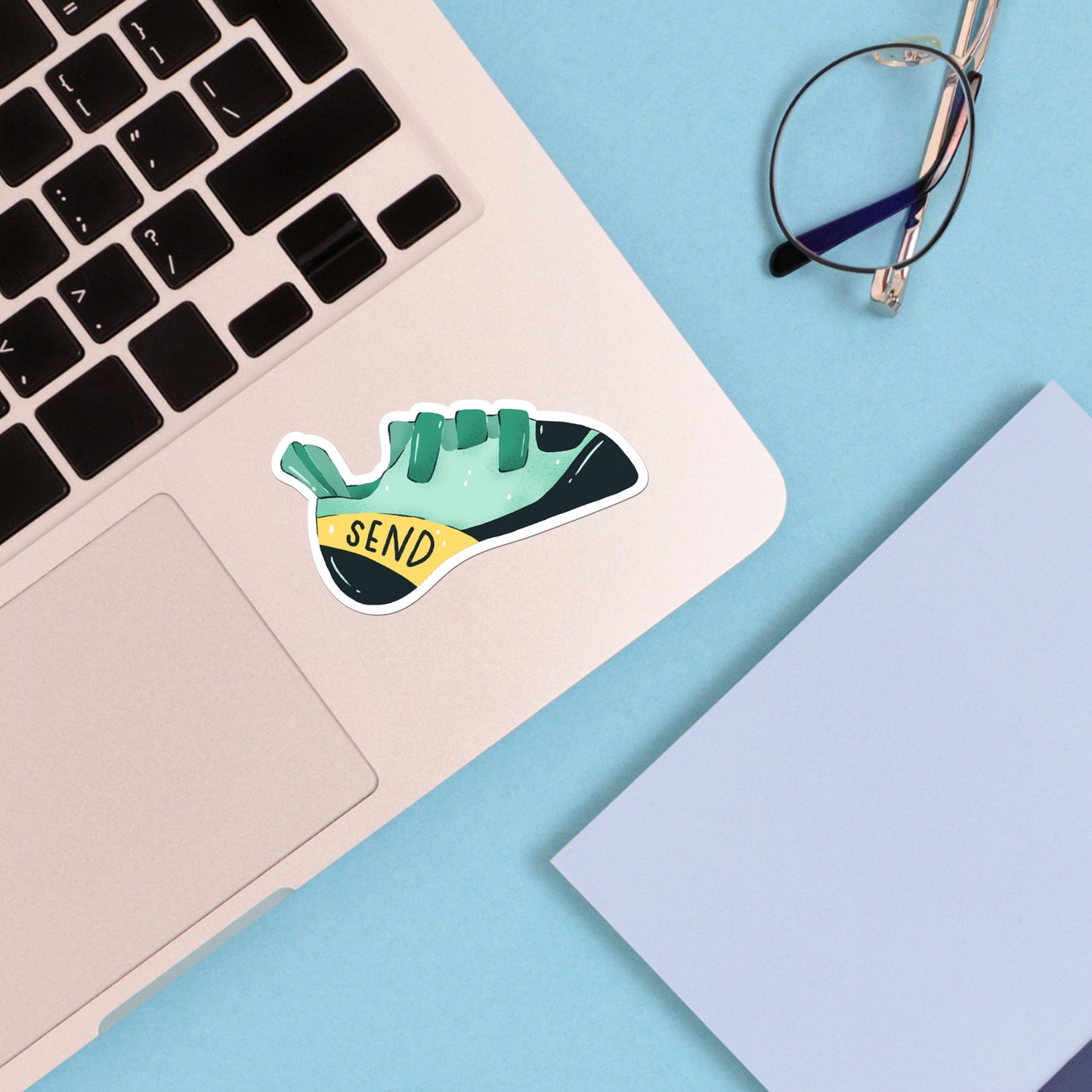 Climbing Shoe Matte Vinyl Sticker