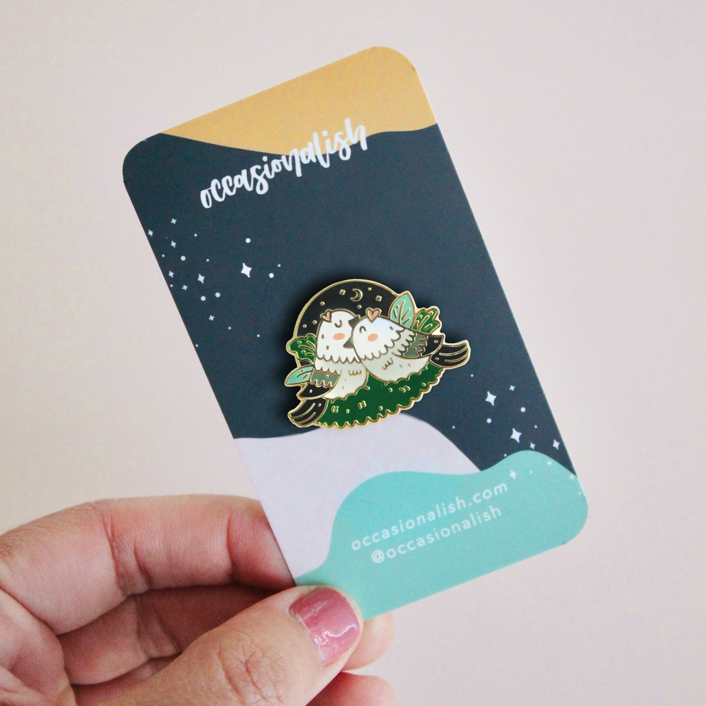 Birds of Feather Enamel Pin
