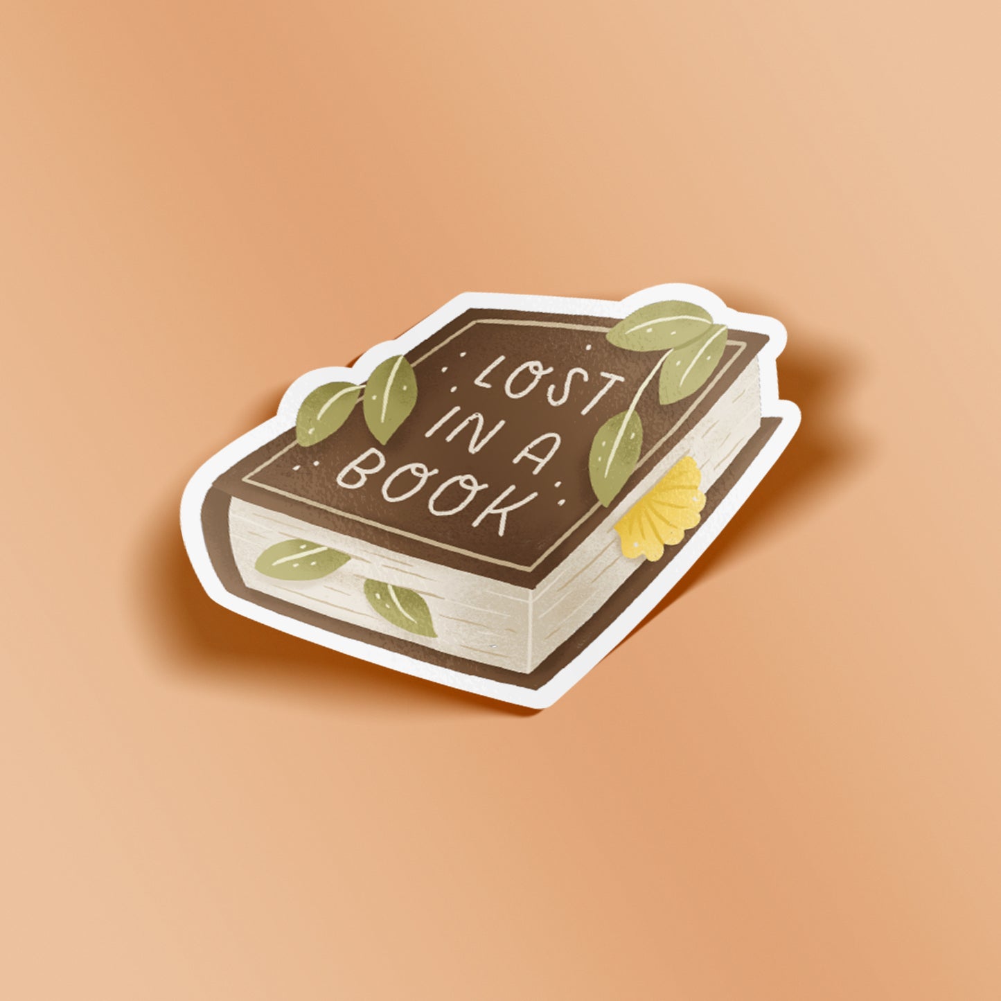 Lost in a Book Vinyl Sticker