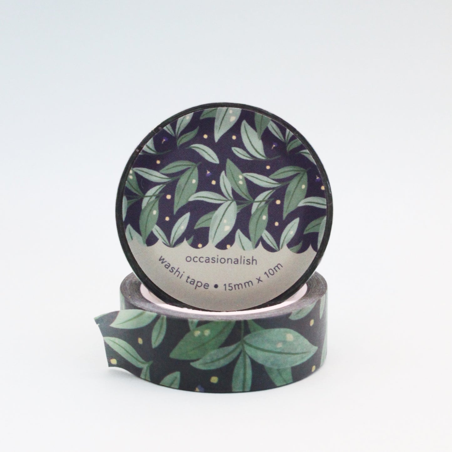 Midnight Leaves Washi Tape