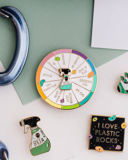 Beta Wheel Enamel Pin