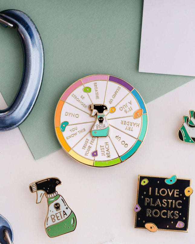 Beta Wheel Enamel Pin