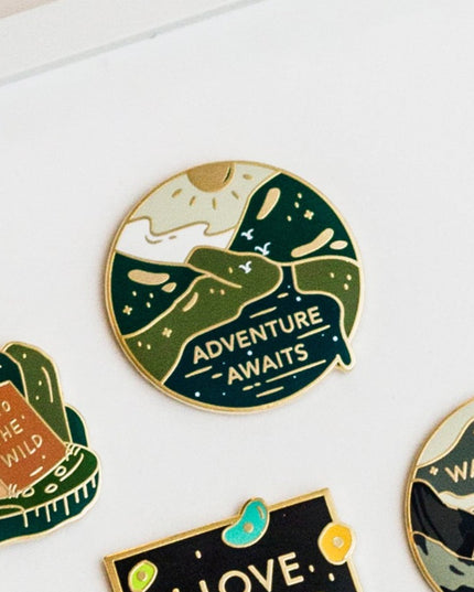 Adventure Awaits Enamel Pin