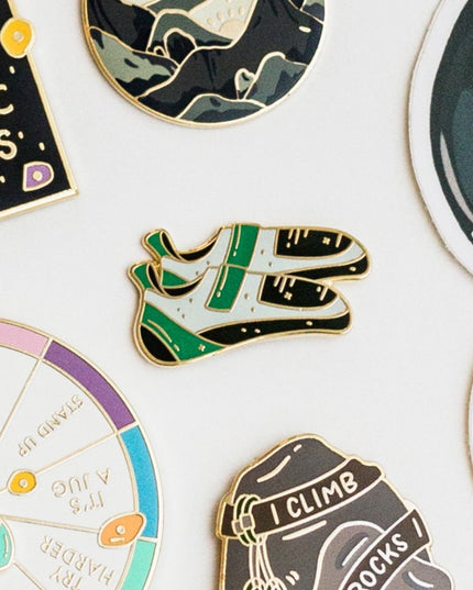 Climbing Shoes Enamel Pin