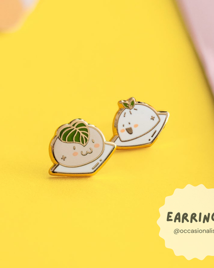 Bao Down Earrings