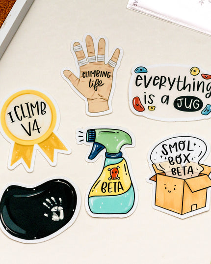 Climbing life Matte Vinyl Sticker