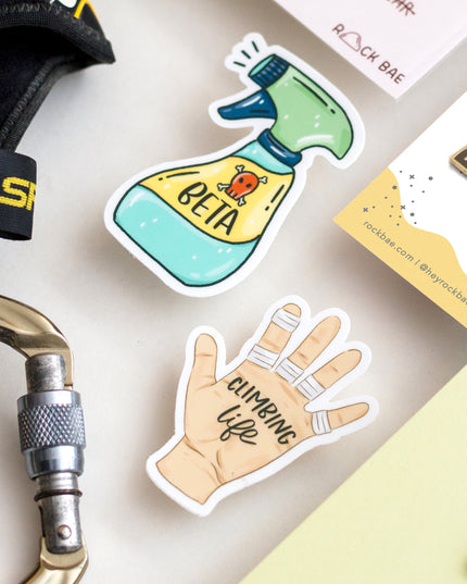 Climbing life Matte Vinyl Sticker