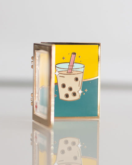First Aid Boba Interactive Enamel Pin