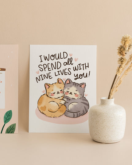 9 Lives With You Card
