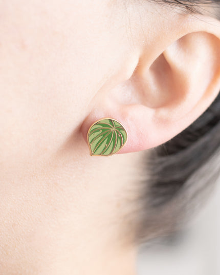 Watermelon Peperomia Earrings