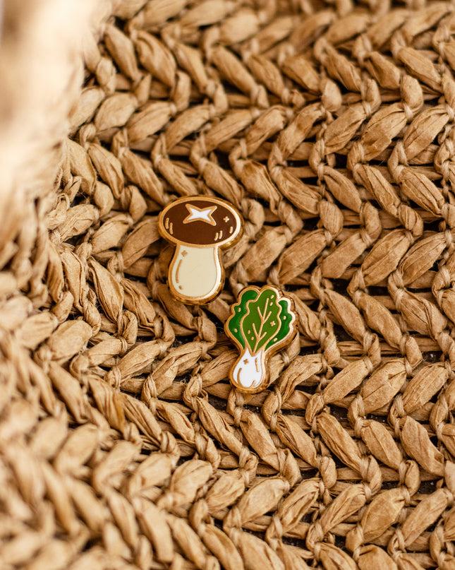 Bok choy & Shroom Earrings
