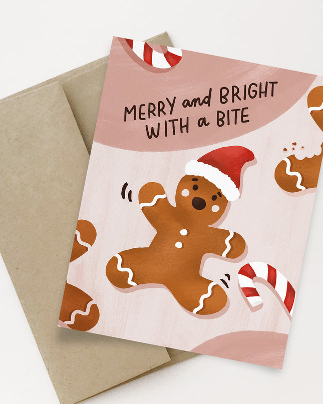 Merry And Bright With A Bite Card