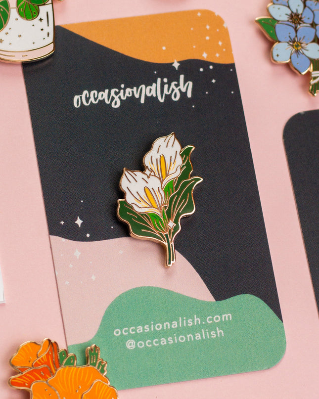 Calla Lily Enamel Pin