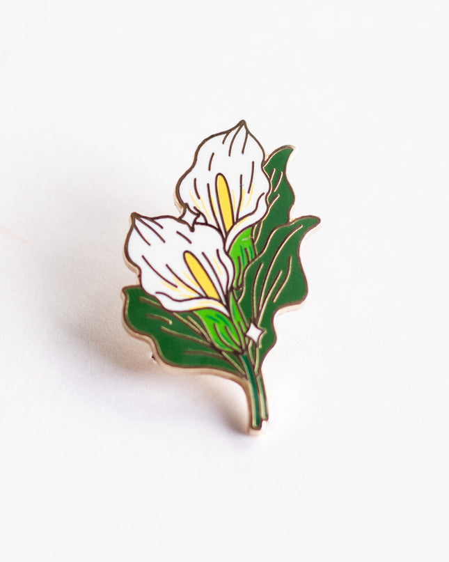 Calla Lily Enamel Pin