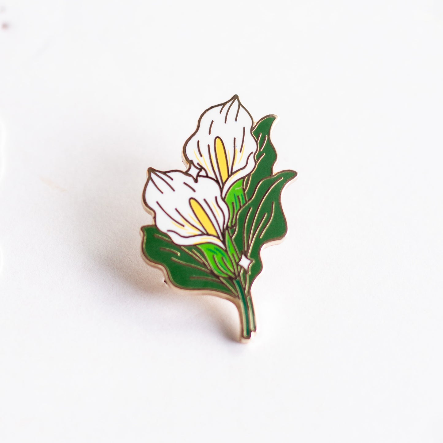 Calla Lily Enamel Pin