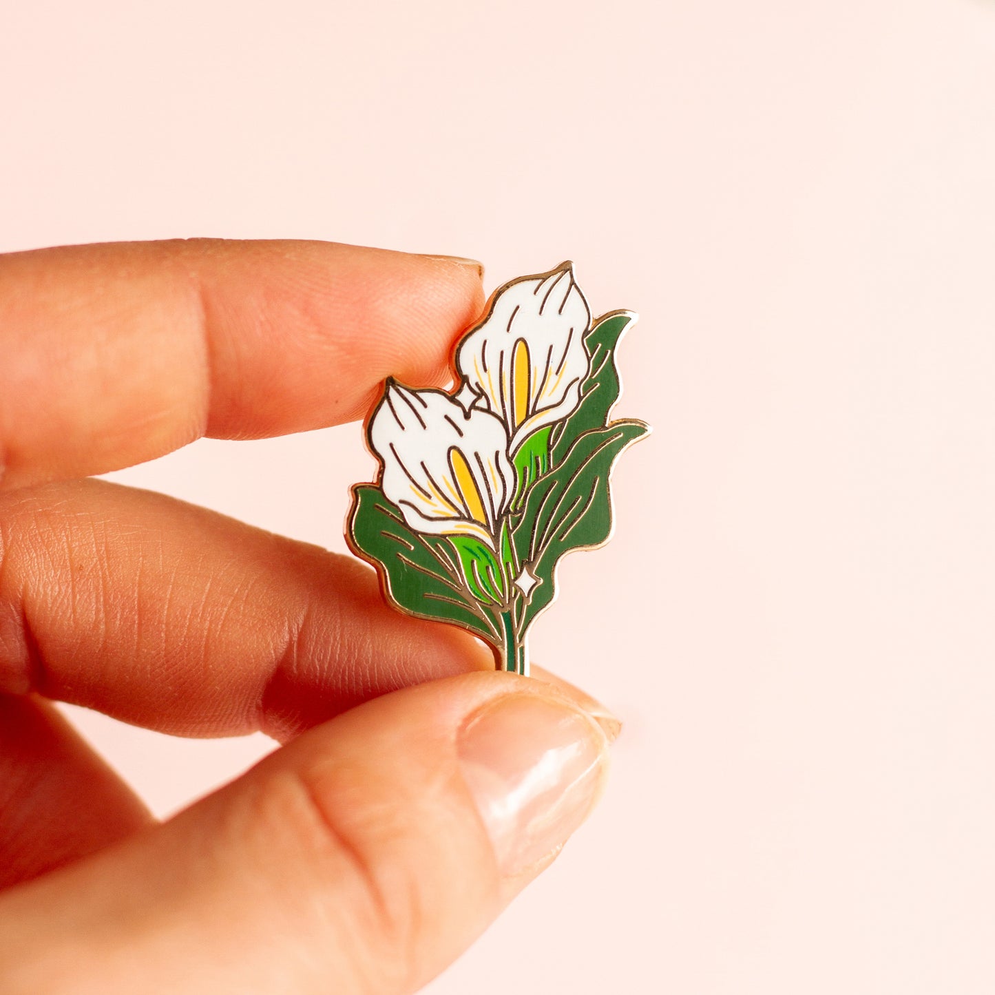 Calla Lily Enamel Pin