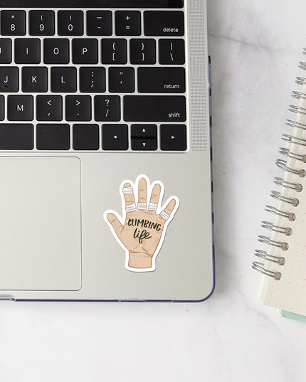 Climbing life Matte Vinyl Sticker