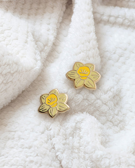 Yellow Daffodil Earrings