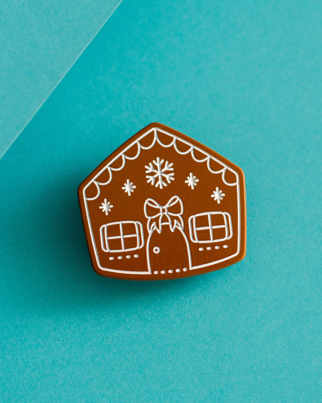 Gingerbread House Enamel Pin
