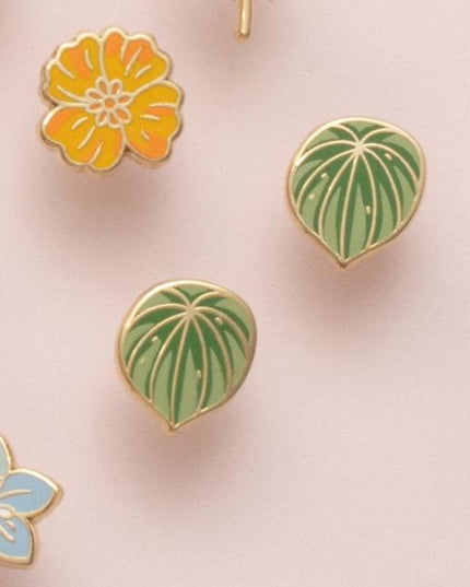 Watermelon Peperomia Earrings