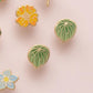 Watermelon Peperomia Earrings