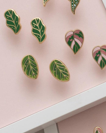 Calathea Makoyana (Peacock Plant) Earrings