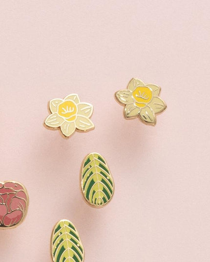Yellow Daffodil Earrings
