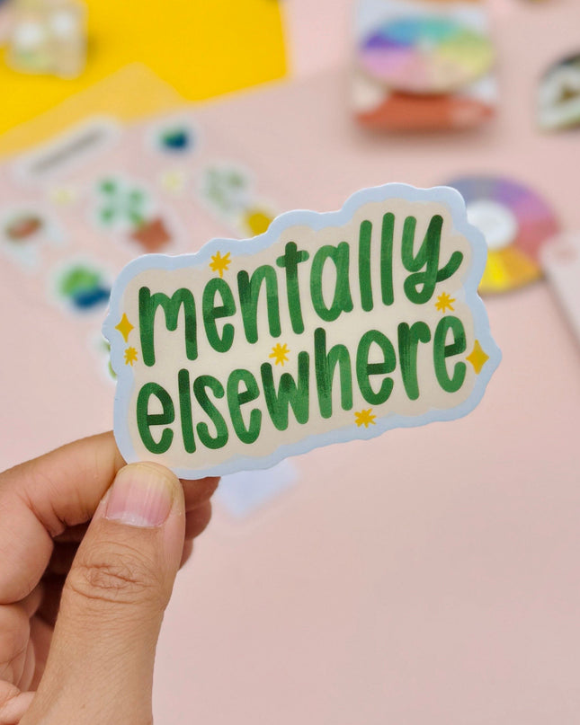 Mentally Elsewhere Matte Vinyl Sticker