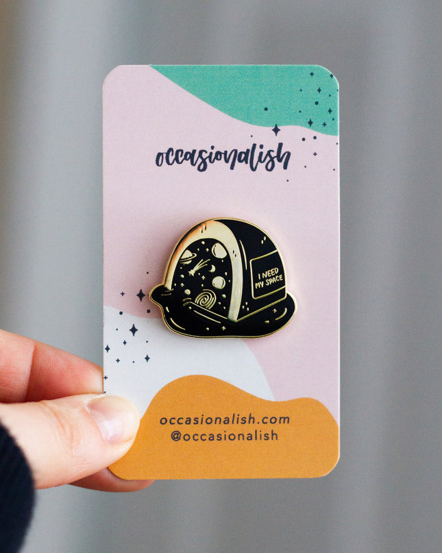I Need My Space Enamel Pin