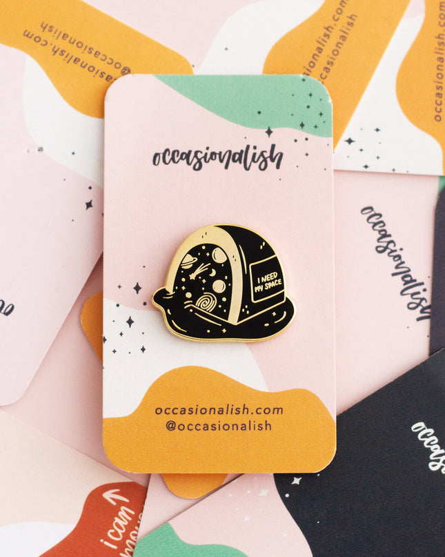 I Need My Space Enamel Pin