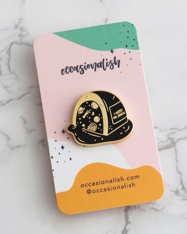 I Need My Space Enamel Pin
