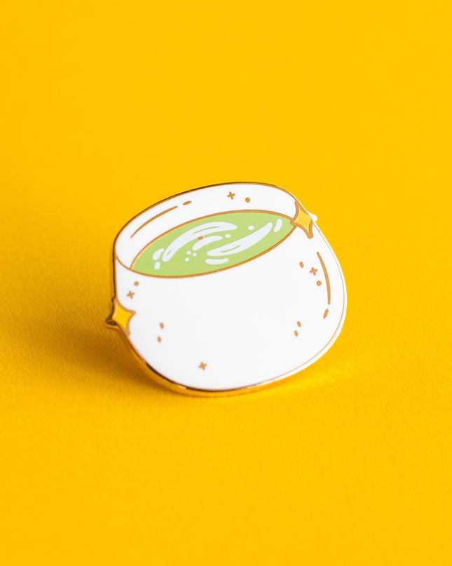 Matcha Latte Enamel Pin