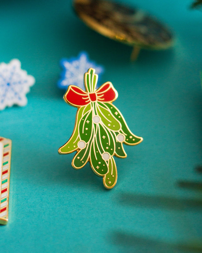 Mistletoe Enamel Pin