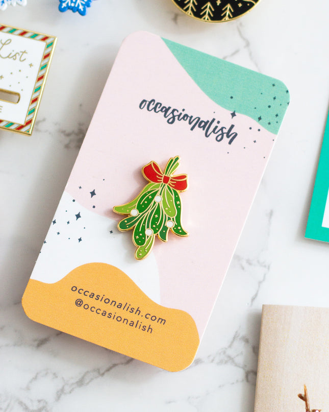 Mistletoe Enamel Pin
