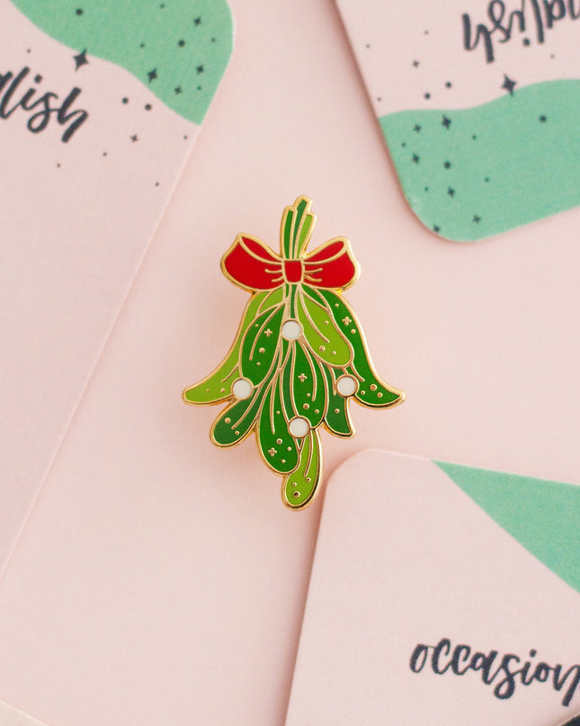 Mistletoe Enamel Pin