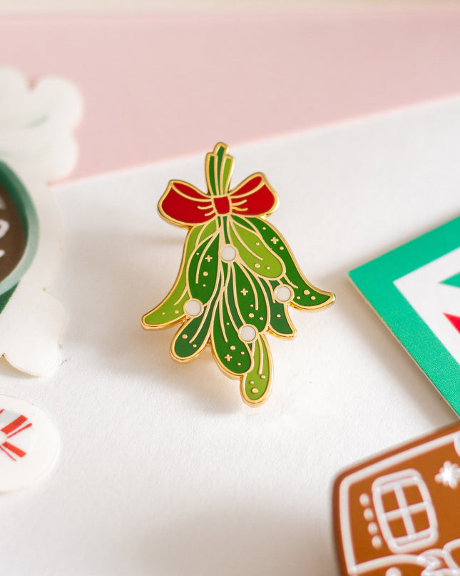Mistletoe Enamel Pin