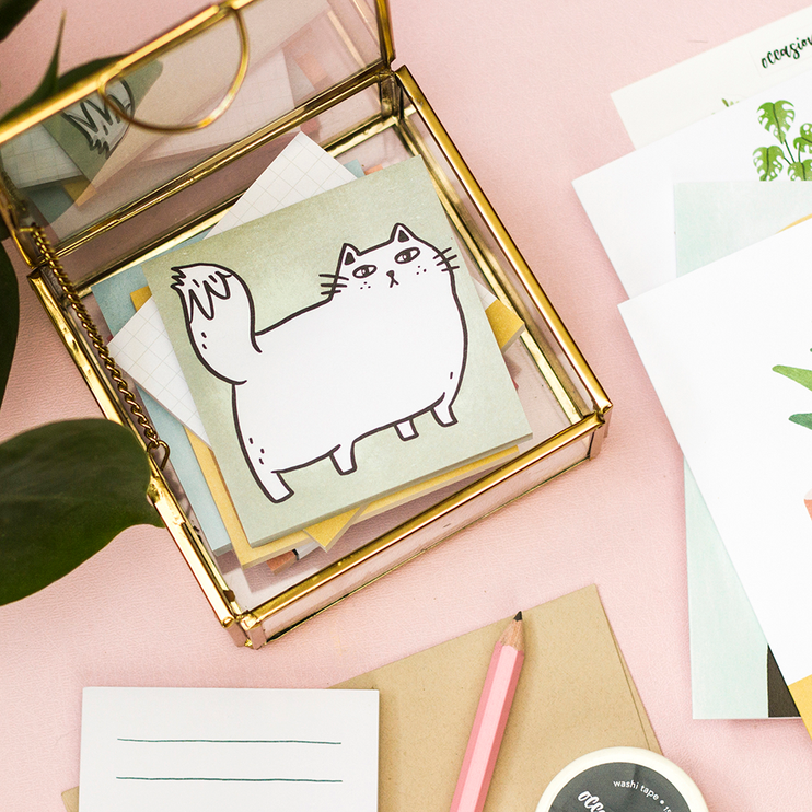 Meow Bod Sticky note